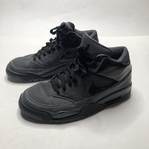 Nike Air Mens Lace Up High Top Shoe Sneakers Size 8 Gray Black 414967-020